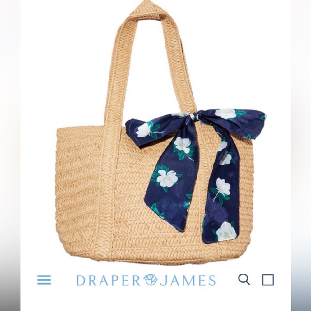 Draper James Magnolia Scarf Tote Bag